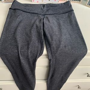 Lulu lemon grey heathered legging reversible